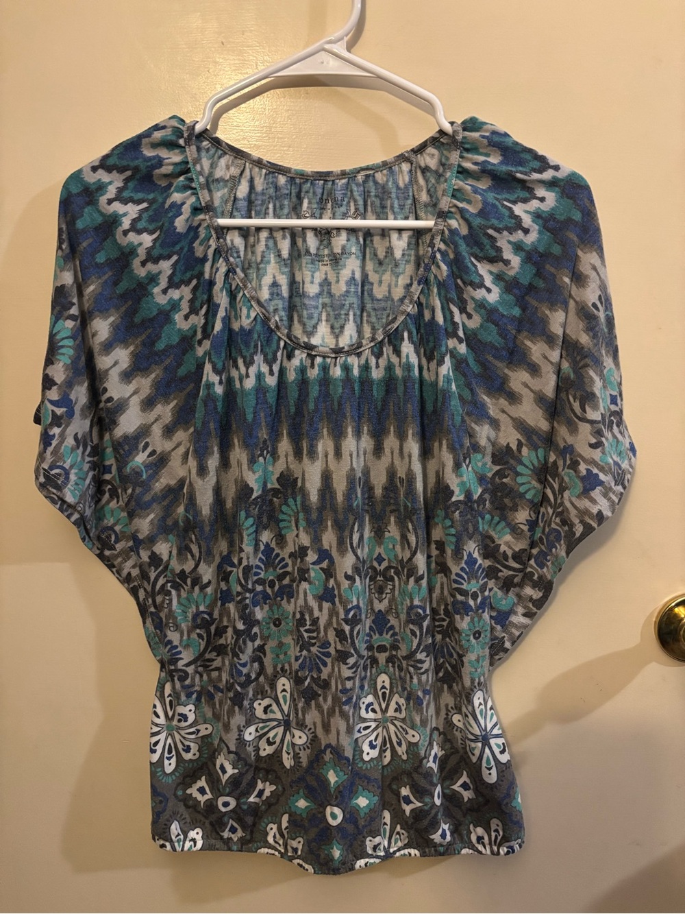 Boho Scoop Neck Women's Top